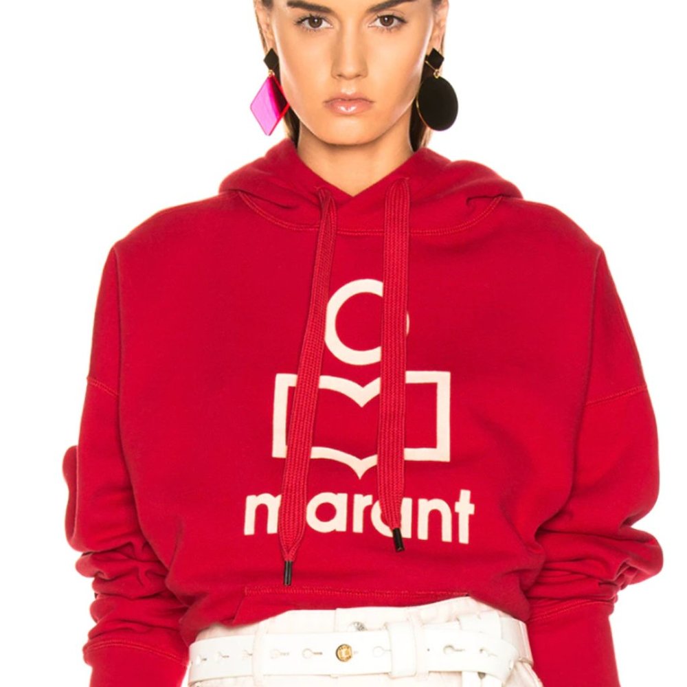 Isabel Marant Etoile Mansel Hoodie in Red / Small